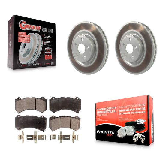 [Avant] Kit de disque (revêtu) et plaquette (semi-métallique) de frein pour Jeep Grand Cherokee Dodge Durango KGF-102180