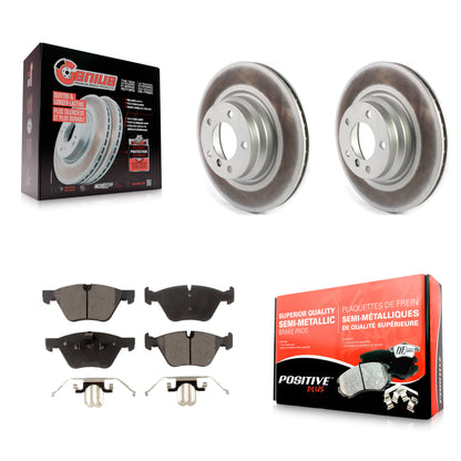 [Avant] Kit de disque (revêtu) et plaquette (semi-métallique) de frein pour BMW 330i 330xi X1 KGF-102181