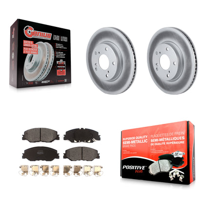 [Avant] Kit de disque (revêtu) et plaquette (semi-métallique) de frein pour Honda Insight Civic KGF-102182