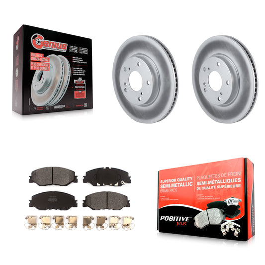 [Avant] Kit de disque (revêtu) et plaquette (semi-métallique) de frein pour Honda Insight Civic KGF-102182