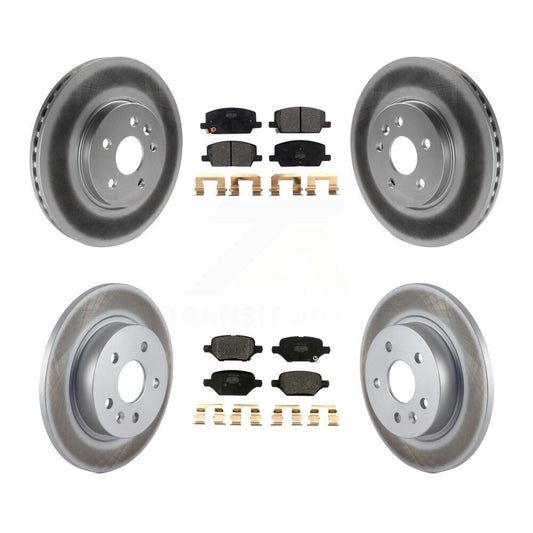 [Avant + Arrière] Kit de disque (revêtu) et plaquette (semi-métallique) de frein pour Chevrolet Trax Buick Encore KGF-102183