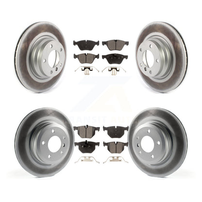 [Avant + Arrière] Kit de disque (revêtu) et plaquette (semi-métallique) de frein pour 2006 BMW 330i 330xi KGF-102185