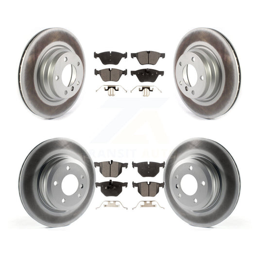 [Avant + Arrière] Kit de disque (revêtu) et plaquette (semi-métallique) de frein pour 2006 BMW 330i 330xi KGF-102185