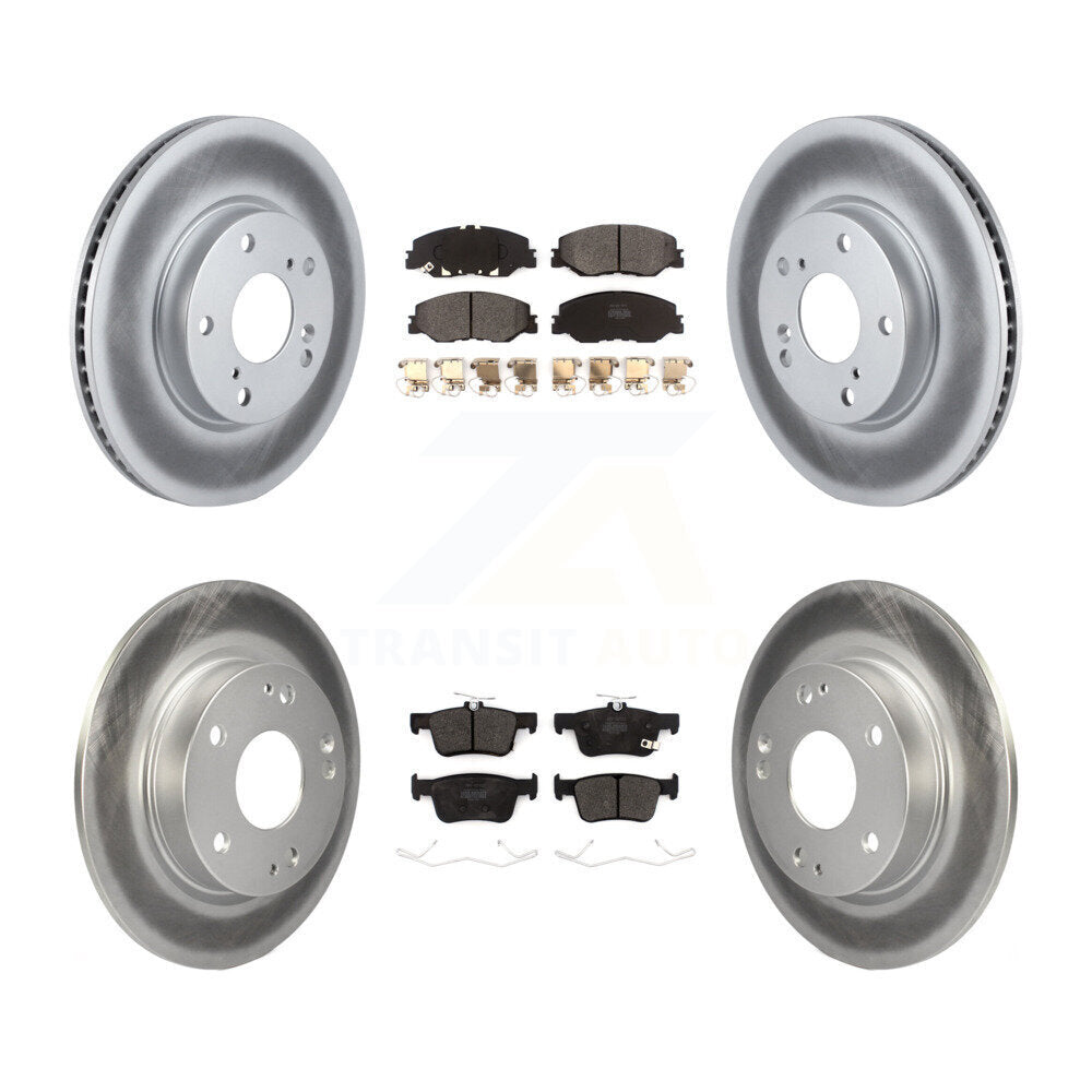 [Avant + Arrière] Kit de disque (revêtu) et plaquette (semi-métallique) de frein pour 2019-2022 Honda Insight KGF-102189