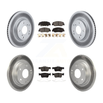 [Avant + Arrière] Kit de disque (revêtu) et plaquette (semi-métallique) de frein pour 2019-2022 Honda Insight KGF-102189