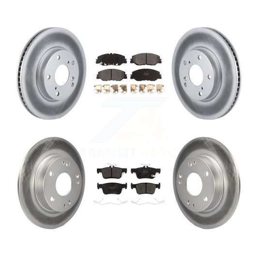 [Avant + Arrière] Kit de disque (revêtu) et plaquette (semi-métallique) de frein pour 2019-2022 Honda Insight KGF-102189