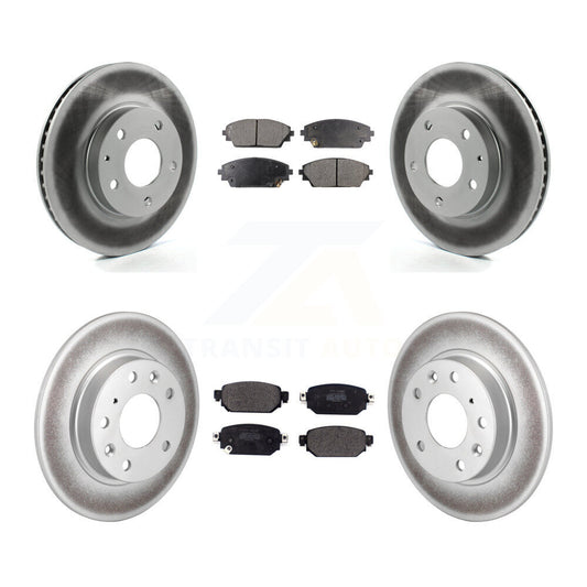 [Avant + Arrière] Kit de disque (revêtu) et plaquette (semi-métallique) de frein pour 2019-2021 Mazda CX-3 FWD KGF-102213