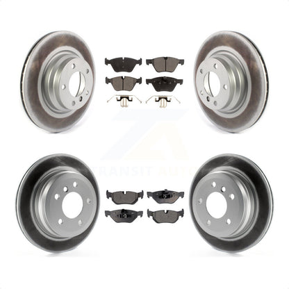 [Avant + Arrière] Kit de disque (revêtu) et plaquette (semi-métallique) de frein pour 2012 BMW X1 xDrive28i avec 300mm Diameter Rotor KGF-102215 par Transit Auto