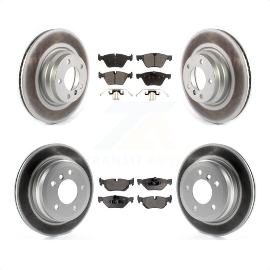 [Avant + Arrière] Kit de disque (revêtu) et plaquette (semi-métallique) de frein pour 2012 BMW X1 xDrive28i avec 300mm Diameter Rotor KGF-102215 par Transit Auto
