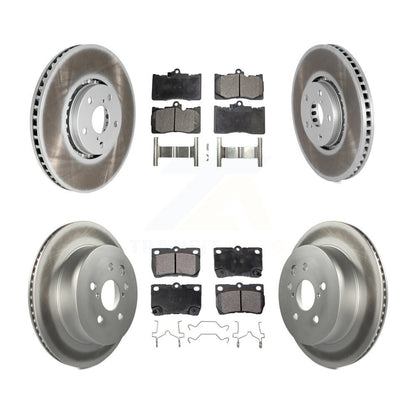[Avant + Arrière] Kit de disque (revêtu) et plaquette (semi-métallique) de frein pour Lexus IS350 GS350 GS430 GS450h GS460 KGF-102217