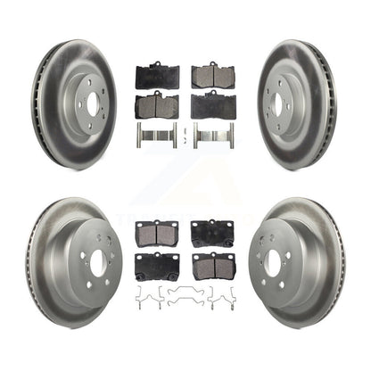 [Avant + Arrière] Kit de disque (revêtu) et plaquette (semi-métallique) de frein pour Lexus GS350 IS350 GS450h GS460 KGF-102218