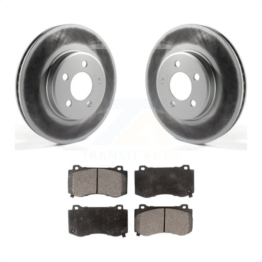[Avant] Kit de disque (revêtu) et plaquette (semi-métallique) de frein pour 2019 Dodge Charger GT avec Brembo Brakes KGF-102222 par Transit Auto