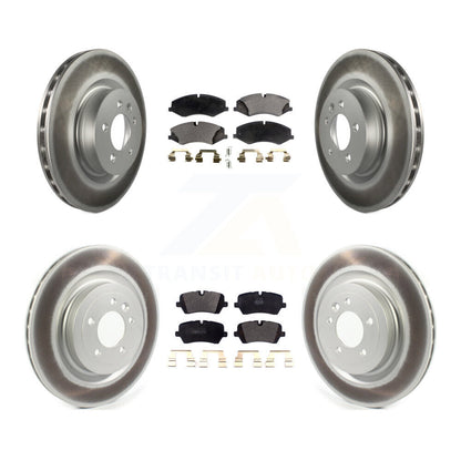 [Avant + Arrière] Kit de disque (revêtu) et plaquette (semi-métallique) de frein pour 2017 Land Rover Range Sport HSE SE avec GAS engine KGF-102234