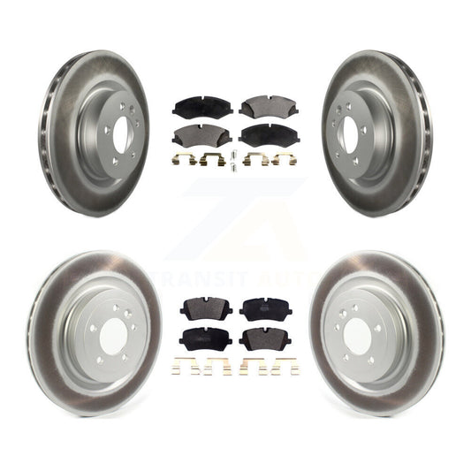 [Avant + Arrière] Kit de disque (revêtu) et plaquette (semi-métallique) de frein pour 2017 Land Rover Range Sport HSE SE avec GAS engine KGF-102234