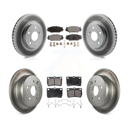 [Avant + Arrière] Kit de disque (revêtu) et plaquette (semi-métallique) de frein pour Lexus IS250 KGF-102235