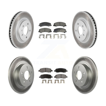 [Avant + Arrière] Kit de disque (revêtu) et plaquette (semi-métallique) de frein pour Buick Lucerne KGF-102239