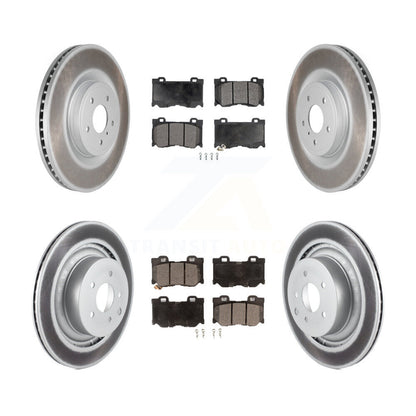 [Avant + Arrière] Kit de disque (revêtu) et plaquette (semi-métallique) de frein pour INFINITI G37 Nissan 370Z Q60 Z KGF-102242