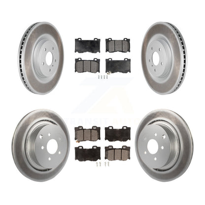 [Avant + Arrière] Kit de disque (revêtu) et plaquette (semi-métallique) de frein pour INFINITI Q50 M37 Q60 Q70 Q70L QX70 M56 FX50 KGF-102244