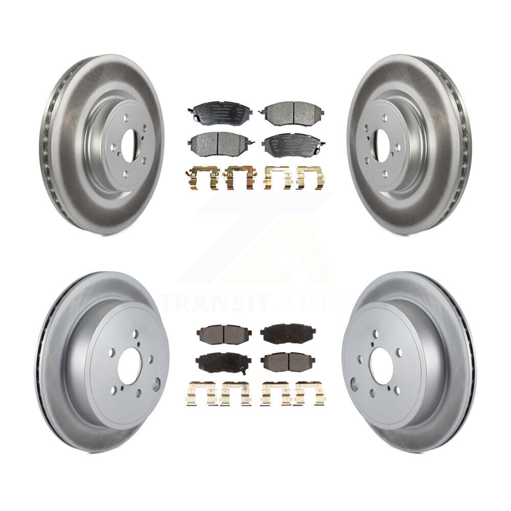 [Avant + Arrière] Kit de disque (revêtu) et plaquette (semi-métallique) de frein pour Subaru Outback Legacy KGF-102247