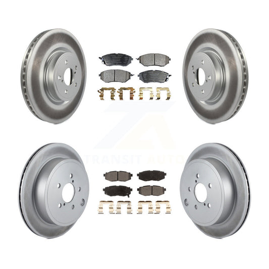 [Avant + Arrière] Kit de disque (revêtu) et plaquette (semi-métallique) de frein pour Subaru Outback Legacy KGF-102247
