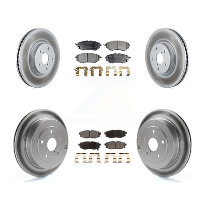 [Avant + Arrière] Kit de disque (revêtu) et plaquette (semi-métallique) de frein pour Subaru Tribeca B9 KGF-102248