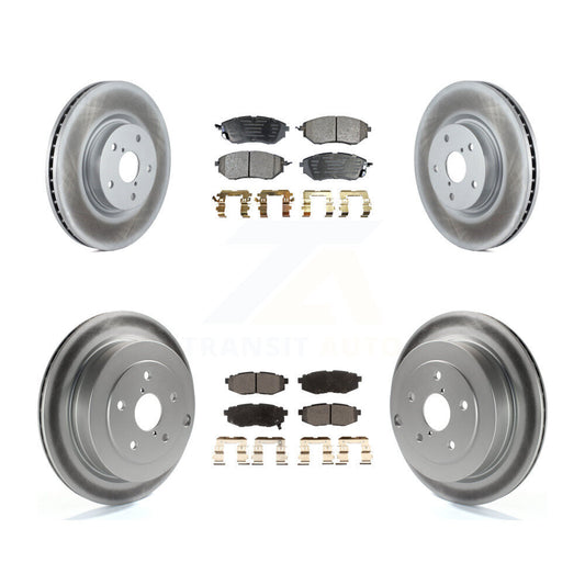 [Avant + Arrière] Kit de disque (revêtu) et plaquette (semi-métallique) de frein pour Subaru Tribeca B9 KGF-102248
