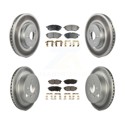 [Avant + Arrière] Kit de disque (revêtu) et plaquette (semi-métallique) de frein pour 2014-2018 Subaru Forester 2.0L KGF-102250