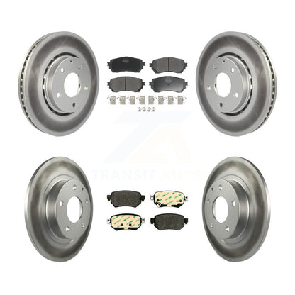 [Avant + Arrière] Kit de disque (revêtu) et plaquette (semi-métallique) de frein pour 2019-2021 Mazda 6 Naturally Aspirated KGF-102262