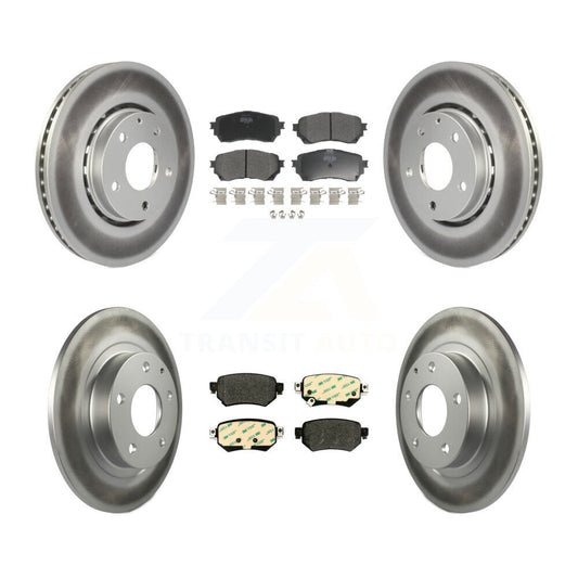 [Avant + Arrière] Kit de disque (revêtu) et plaquette (semi-métallique) de frein pour 2019-2021 Mazda 6 Naturally Aspirated KGF-102262