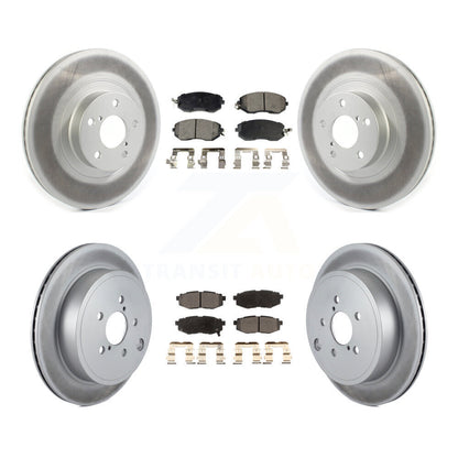 [Avant + Arrière] Kit de disque (revêtu) et plaquette (semi-métallique) de frein pour Toyota 86 Subaru BRZ KGF-102263