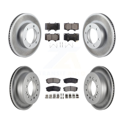 [Avant + Arrière] Kit de disque (revêtu) et plaquette (semi-métallique) de frein pour Toyota Sequoia KGF-102265