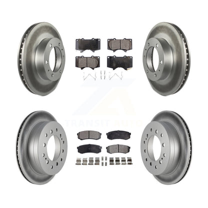 [Avant + Arrière] Kit de disque (revêtu) et plaquette (semi-métallique) de frein pour Toyota 4Runner FJ Cruiser KGF-102266