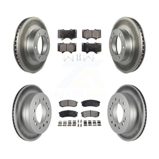 [Avant + Arrière] Kit de disque (revêtu) et plaquette (semi-métallique) de frein pour Toyota 4Runner FJ Cruiser KGF-102266