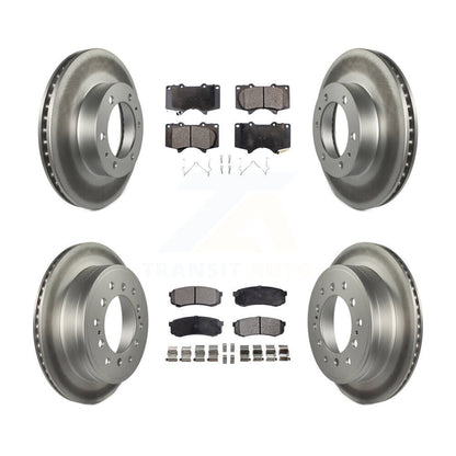 [Avant + Arrière] Kit de disque (revêtu) et plaquette (semi-métallique) de frein pour 2010-2014 Toyota FJ Cruiser KGF-102268