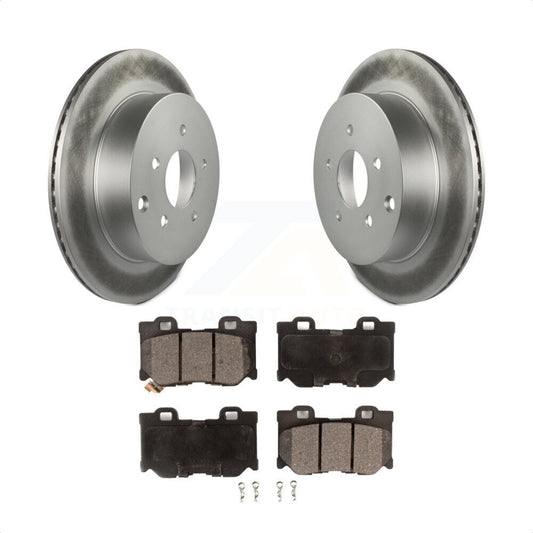 [Arrière] Kit de disque (revêtu) et plaquette (semi-métallique) de frein pour INFINITI Q50 Q60 Q70 KGF-102276 par Transit Auto