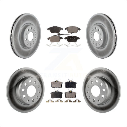 [Avant + Arrière] Kit de disque (revêtu) et plaquette (semi-métallique) de frein pour 2014 Volkswagen Beetle R-Line GSR avec 272mm Diameter Rotor KGF-102283 par Transit Auto