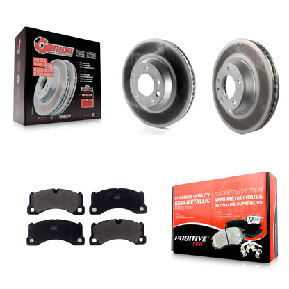 [Avant] Kit de disque (revêtu) et plaquette (semi-métallique) de frein pour Porsche Cayenne KGF-102292