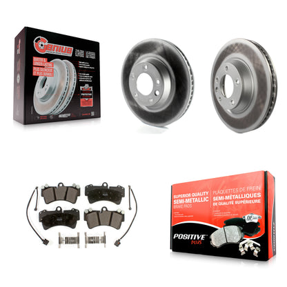 [Avant] Kit de disque (revêtu) et plaquette (semi-métallique) de frein pour Audi Q7 Porsche Cayenne Volkswagen Touareg KGF-102293