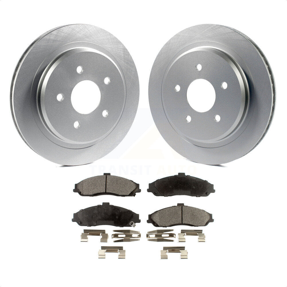 [Avant] Kit de disque (revêtu) et plaquette (semi-métallique) de frein pour 1997-2004 Chevrolet Corvette KGF-102298 par Transit Auto