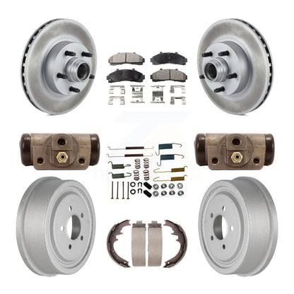 [Avant + Arrière] Kit de disque (revêtu) et plaquette (semi-métallique) de frein pour Ford Ranger avec 10" Diameter KGF-102300