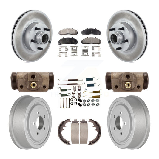 [Avant + Arrière] Kit de disque (revêtu) et plaquette (semi-métallique) de frein pour Ford Ranger avec 10" Diameter KGF-102300