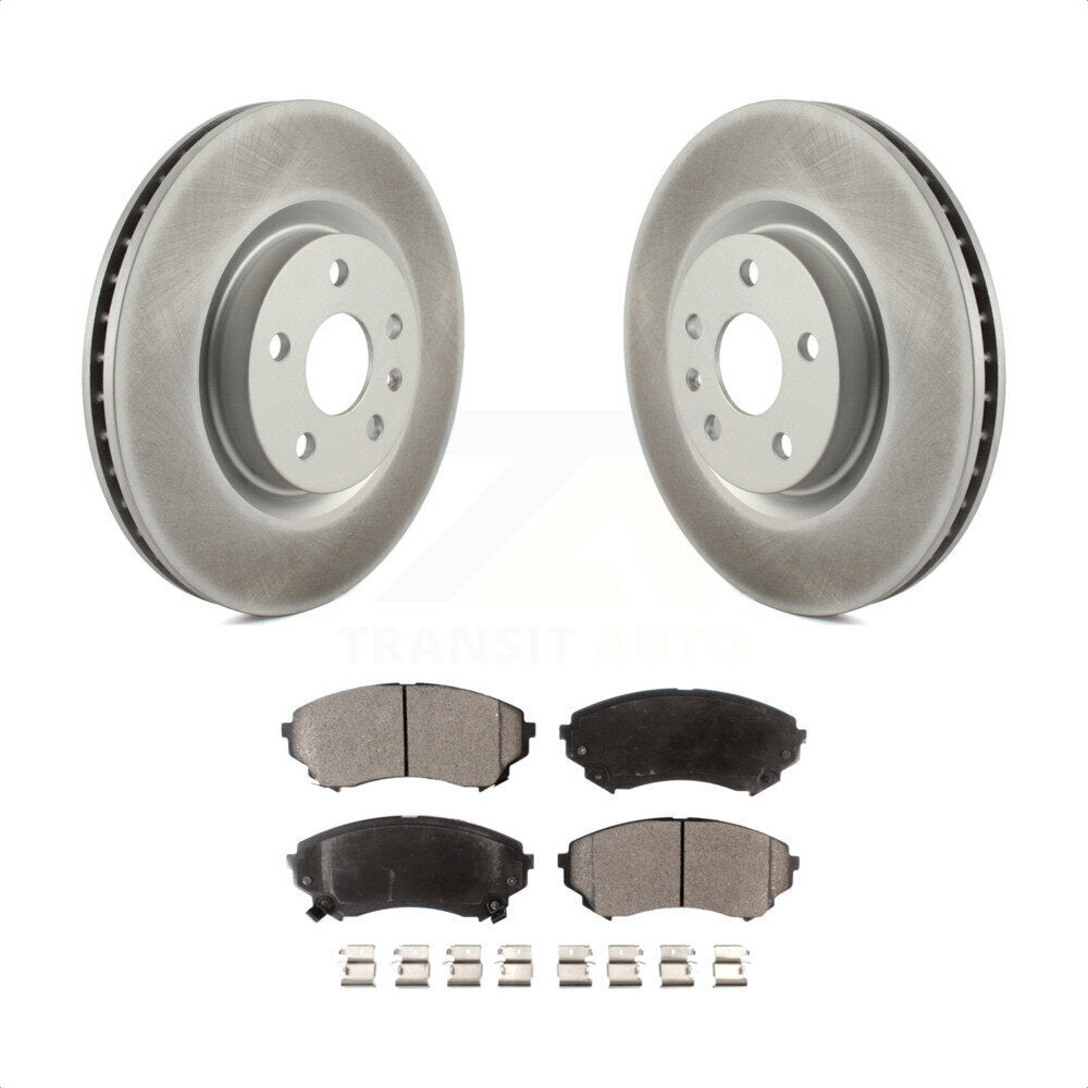 [Avant] Kit de disque (revêtu) et plaquette (semi-métallique) de frein pour Cadillac CTS KGF-102303 par Transit Auto