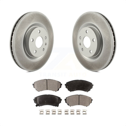 [Avant] Kit de disque (revêtu) et plaquette (semi-métallique) de frein pour Cadillac CTS KGF-102303 par Transit Auto