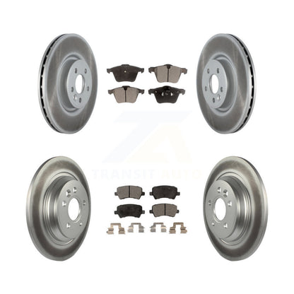 [Avant + Arrière] Kit de disque (revêtu) et plaquette (semi-métallique) de frein pour Volvo S60 V70 avec 336mm Diameter Rotor KGF-102328