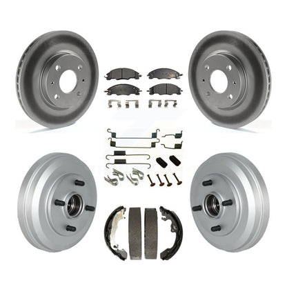 [Avant + Arrière] Kit de disque (revêtu) et plaquette (semi-métallique) de frein pour 2009-2011 Ford Focus KGF-102338