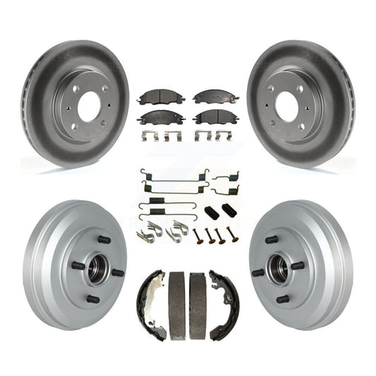 [Avant + Arrière] Kit de disque (revêtu) et plaquette (semi-métallique) de frein pour 2009-2011 Ford Focus KGF-102338