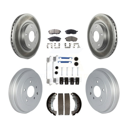 [Avant + Arrière] Kit de disque (revêtu) et plaquette (semi-métallique) de frein pour Nissan Sentra KGF-102339
