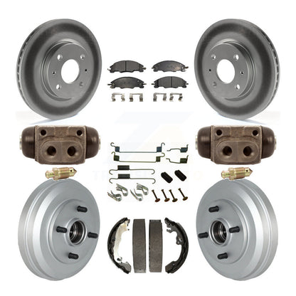 [Avant + Arrière] Kit de disque (revêtu) et plaquette (semi-métallique) de frein pour Ford Focus KGF-102343