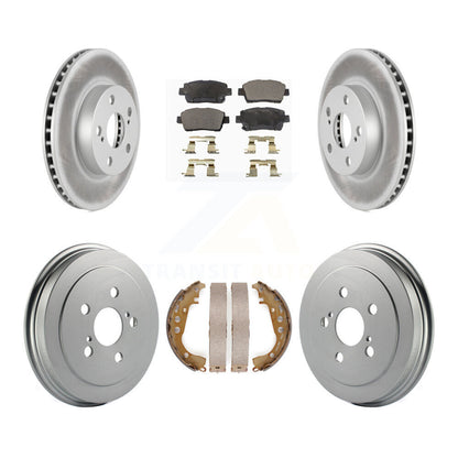 [Avant + Arrière] Kit de disque (revêtu) et plaquette (semi-métallique) de frein pour 2004-2008 Toyota Prius KGF-102348