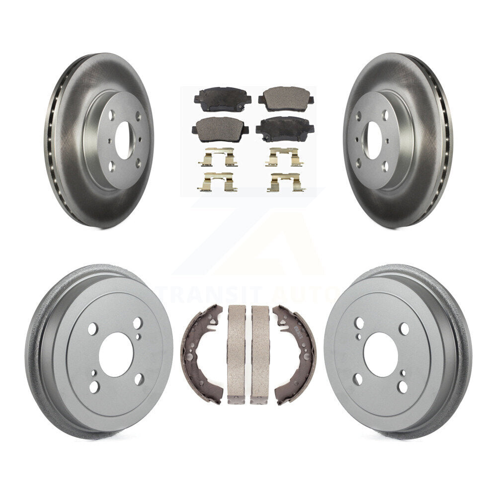 [Avant + Arrière] Kit de disque (revêtu) et plaquette (semi-métallique) de frein pour 2001-2005 Toyota Echo KGF-102349
